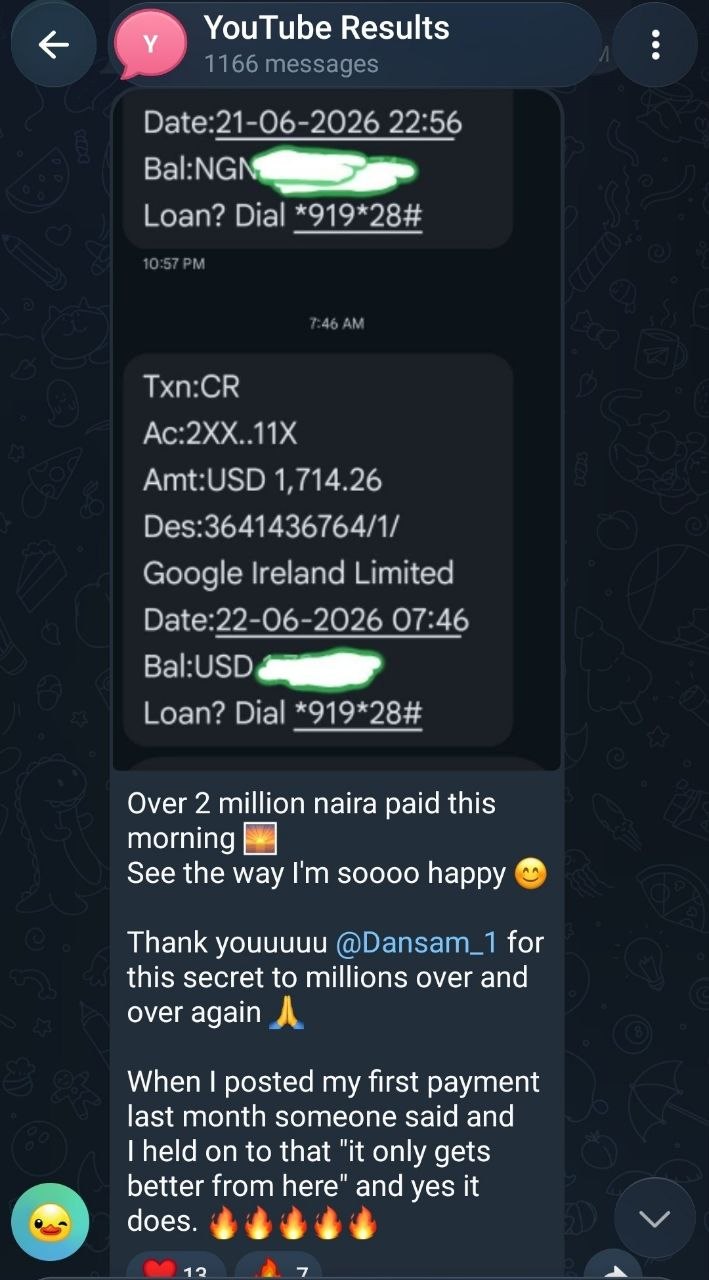 Over 2 million naira paid this morning